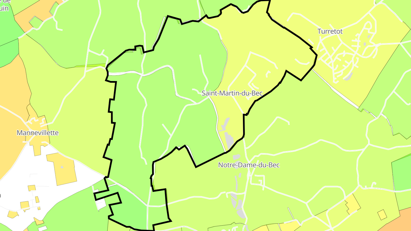 Carte des prix de l'immobilier Saint-Martin-du-Bec
