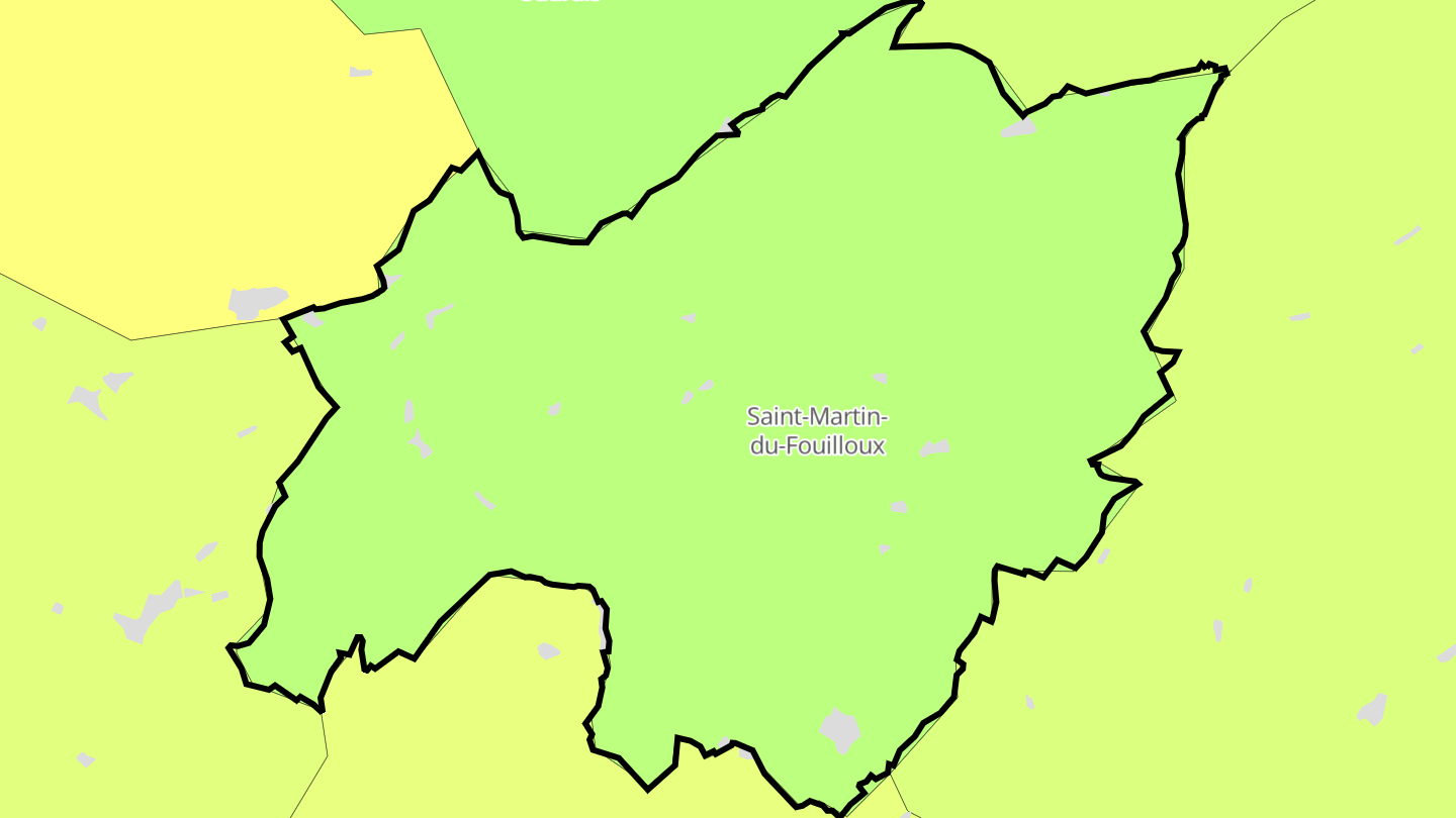 Carte des prix de l'immobilier Saint-Martin-du-Fouilloux