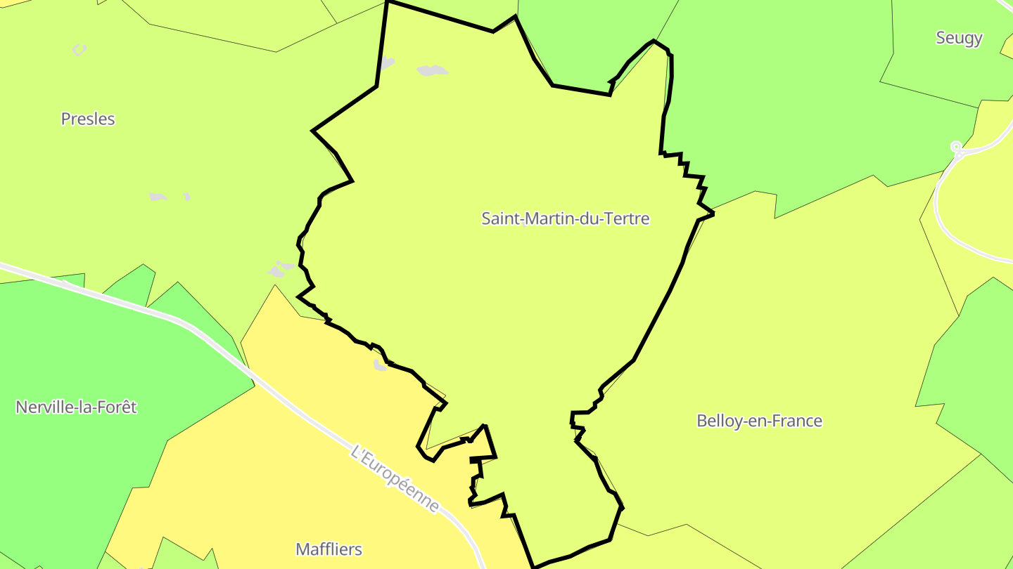 Carte des prix de l'immobilier Saint-Martin-du-Tertre