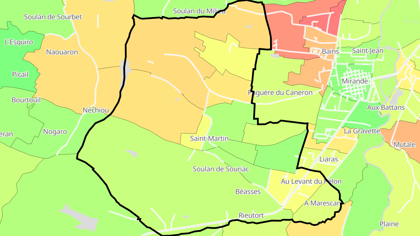 Carte des prix de l'immobilier Saint-Martin
