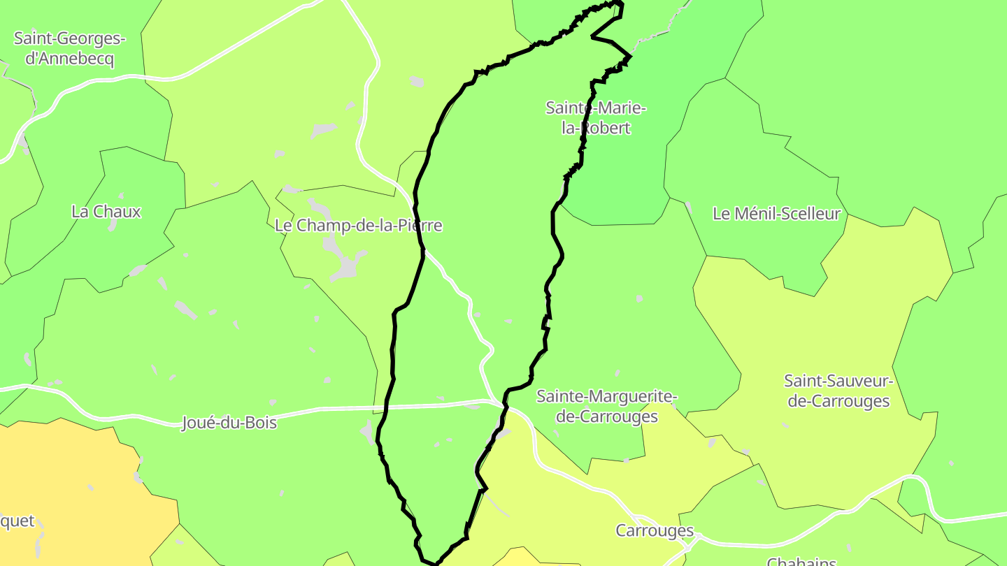 Carte des prix de l'immobilier Saint-Martin-l'Aiguillon