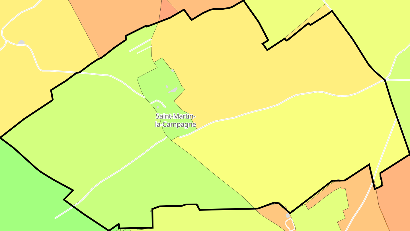 Carte des prix de l'immobilier Saint-Martin-la-Campagne