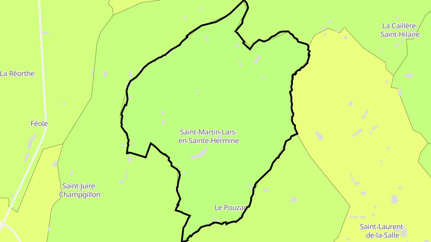 Carte des prix de l'immobilier Saint-Martin-Lars-en-Sainte-Hermine