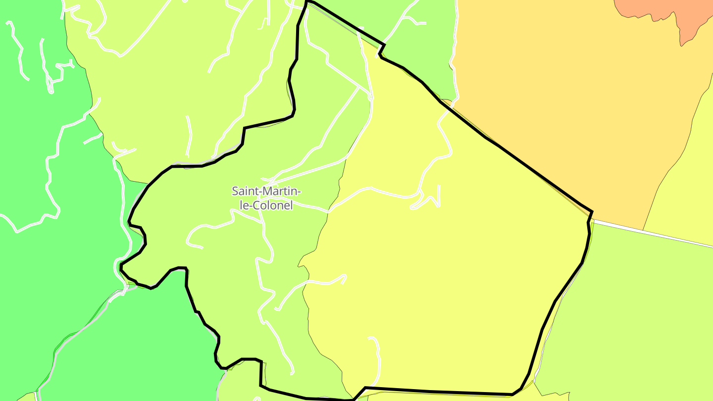 Carte des prix de l'immobilier Saint-Martin-le-Colonel