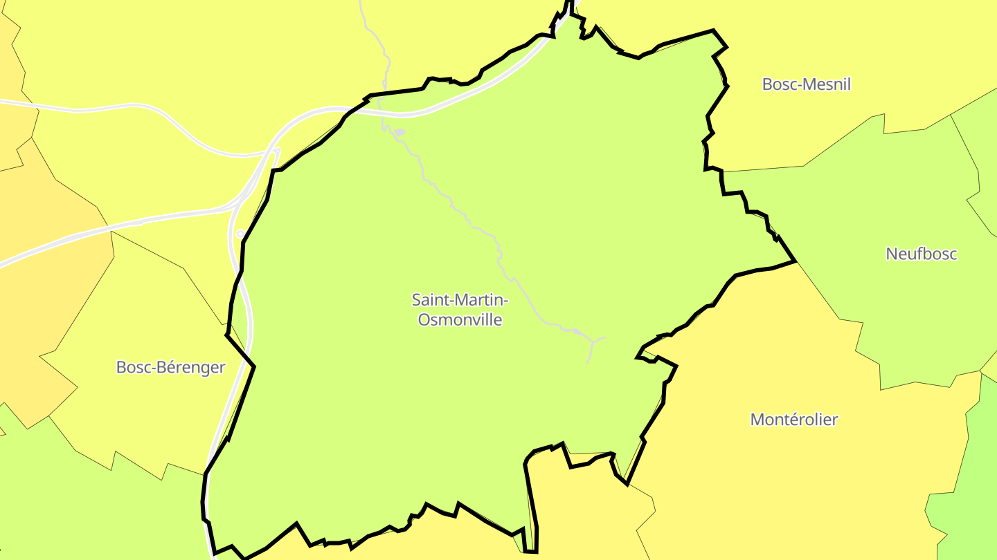 Carte des prix de l'immobilier Saint-Martin-Osmonville