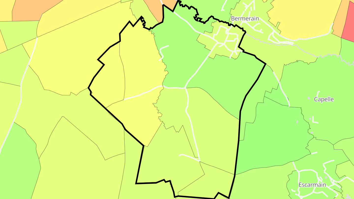 Carte des prix de l'immobilier Saint-Martin-sur-Écaillon