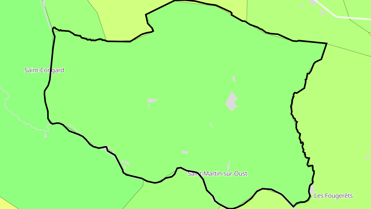 Carte des prix de l'immobilier Saint-Martin-sur-Oust