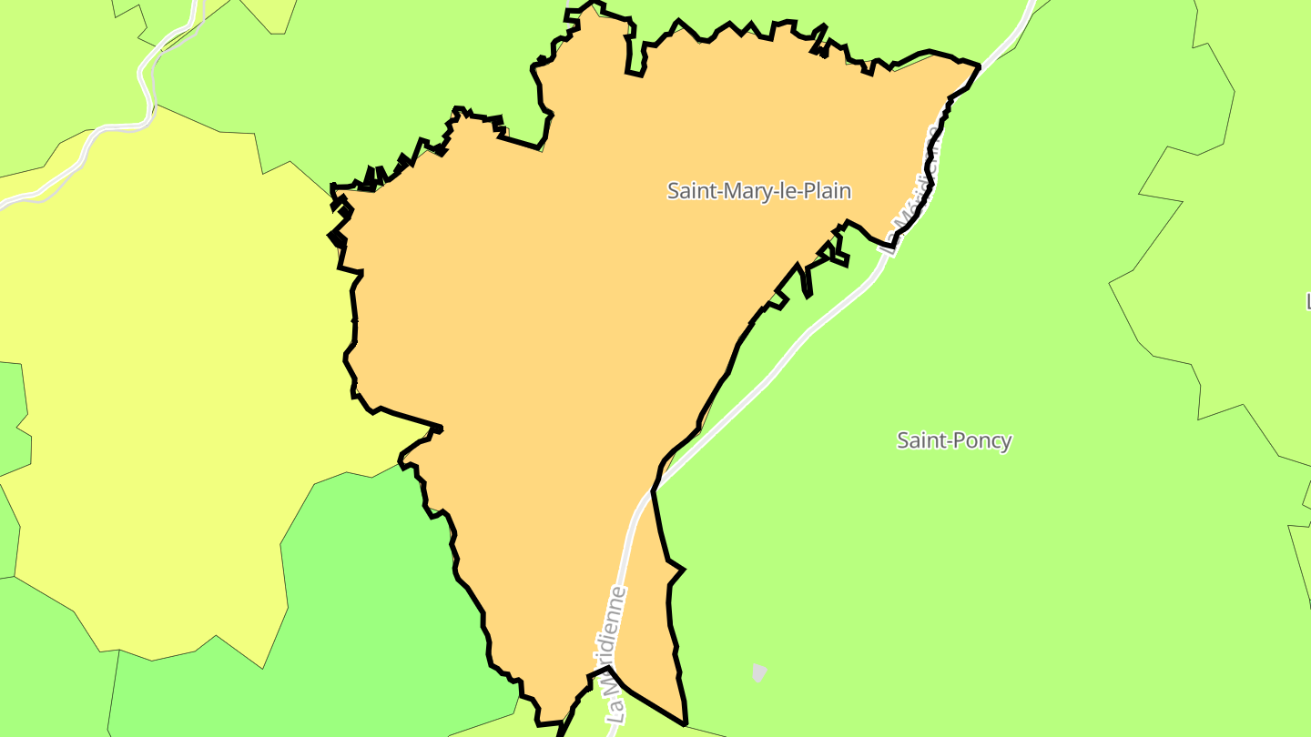 Carte des prix de l'immobilier Saint-Mary-le-Plain