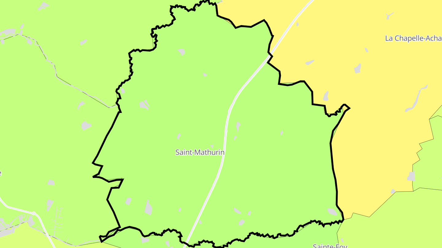 Carte des prix de l'immobilier Saint-Mathurin