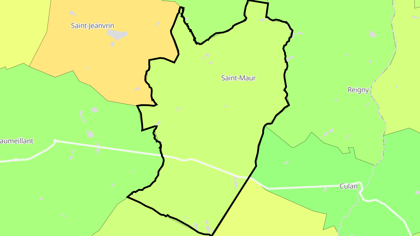 Carte des prix de l'immobilier Saint-Maur