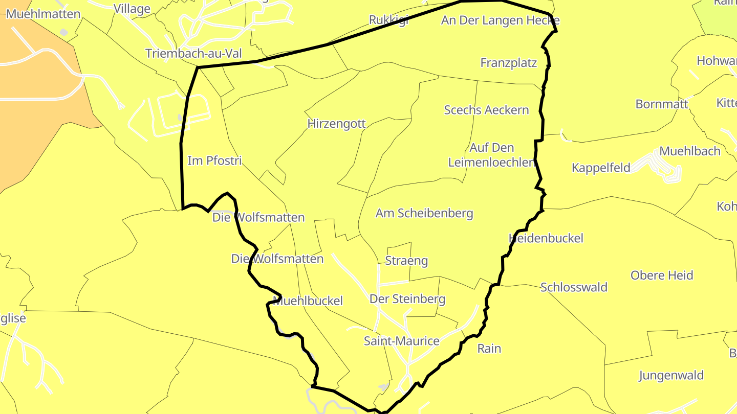 Carte des prix de l'immobilier Saint-Maurice