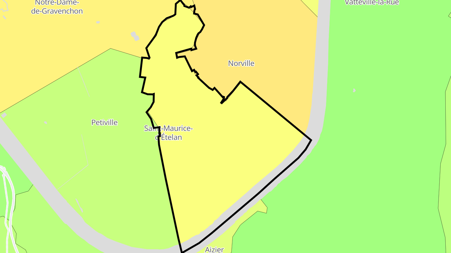 Carte des prix de l'immobilier Saint-Maurice-d'Ételan
