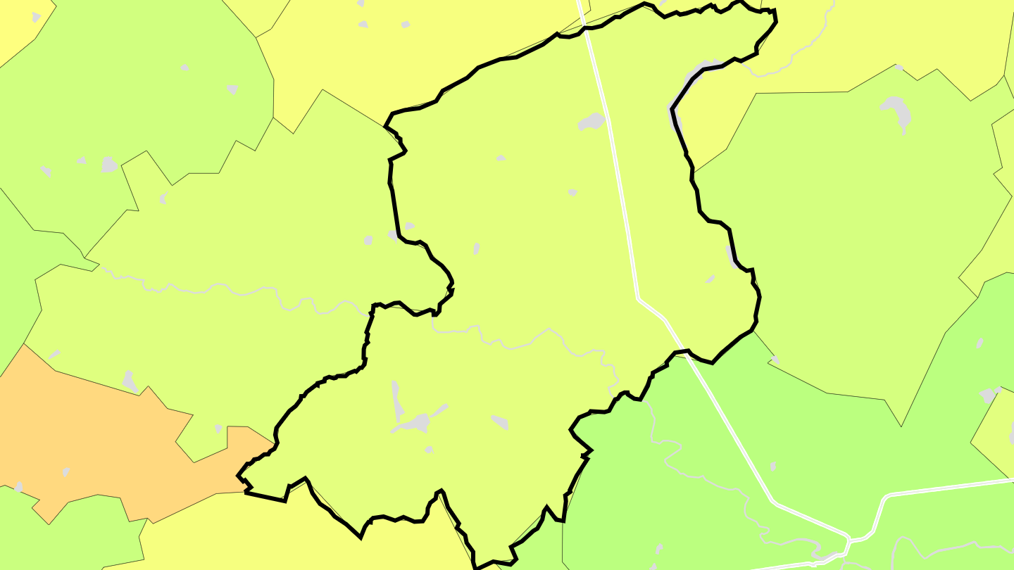 Carte des prix de l'immobilier Saint Maurice Étusson