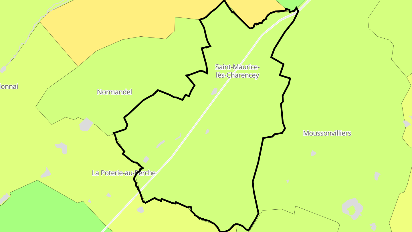 Carte des prix de l'immobilier Saint-Maurice-lès-Charencey