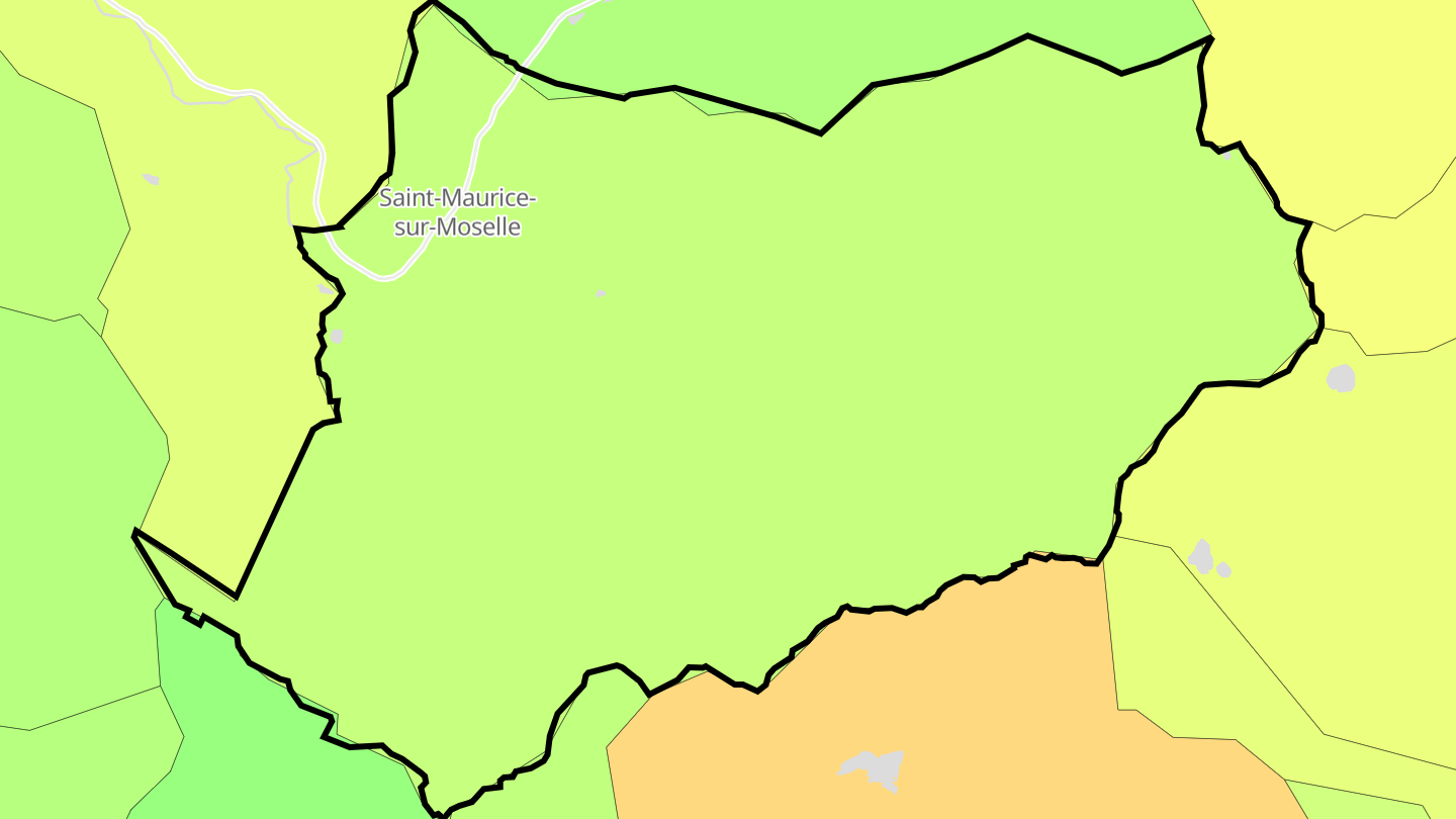 Carte des prix de l'immobilier Saint-Maurice-sur-Moselle
