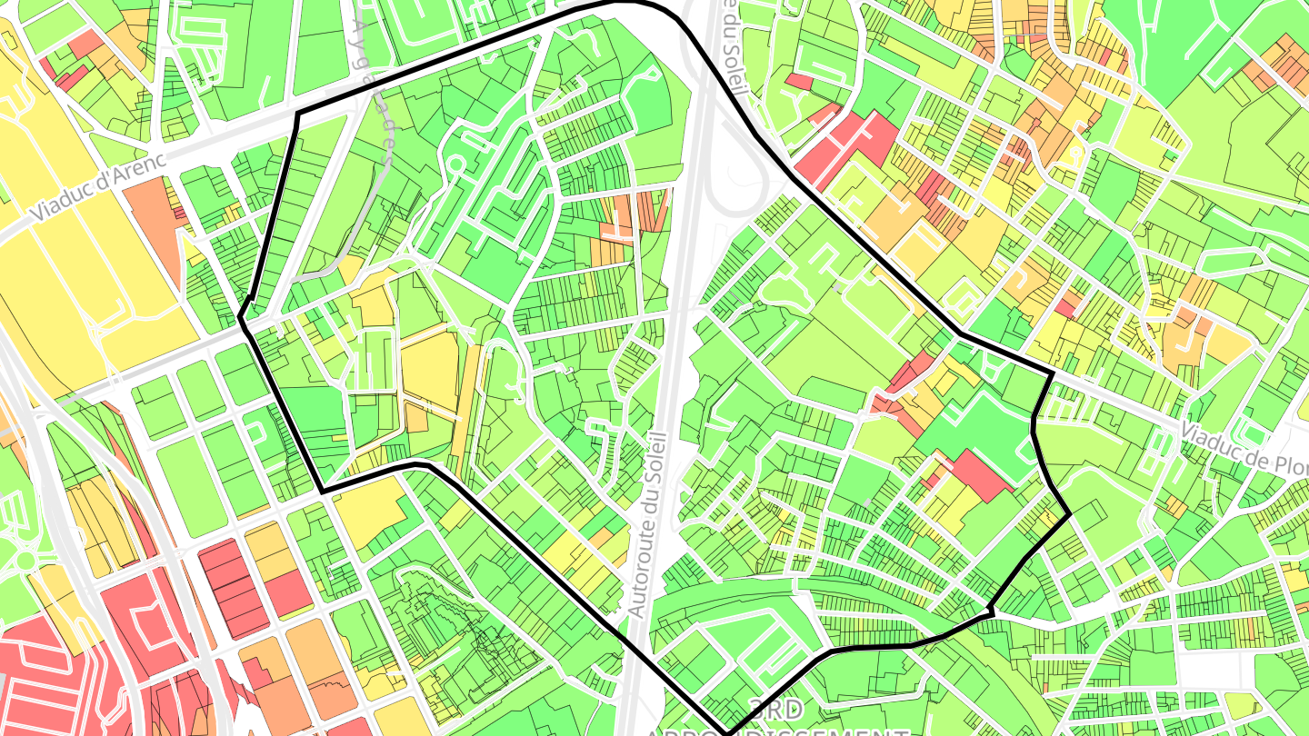 Carte des prix de l'immobilier Saint-Mauront