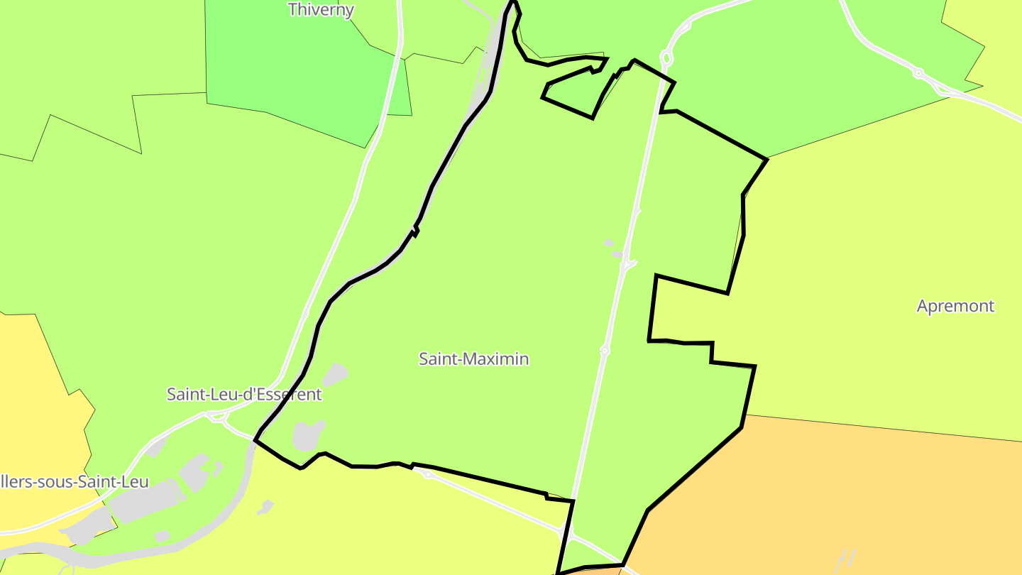 Carte des prix de l'immobilier Saint-Maximin
