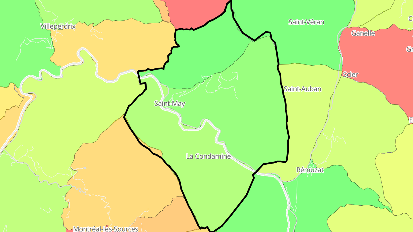 Carte des prix de l'immobilier Saint-May