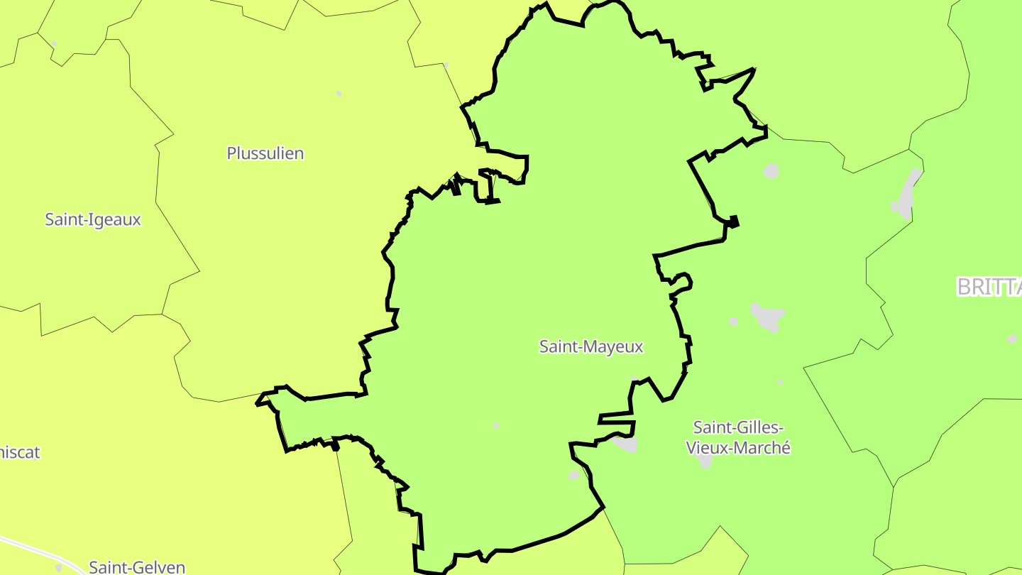 Carte des prix de l'immobilier Saint-Mayeux