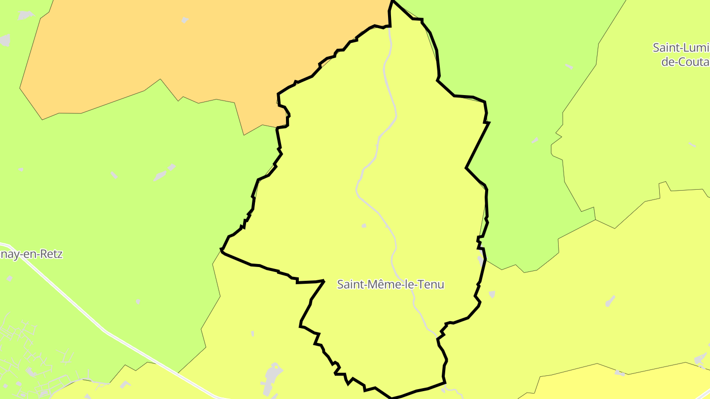 Carte des prix de l'immobilier Saint-Même-le-Tenu