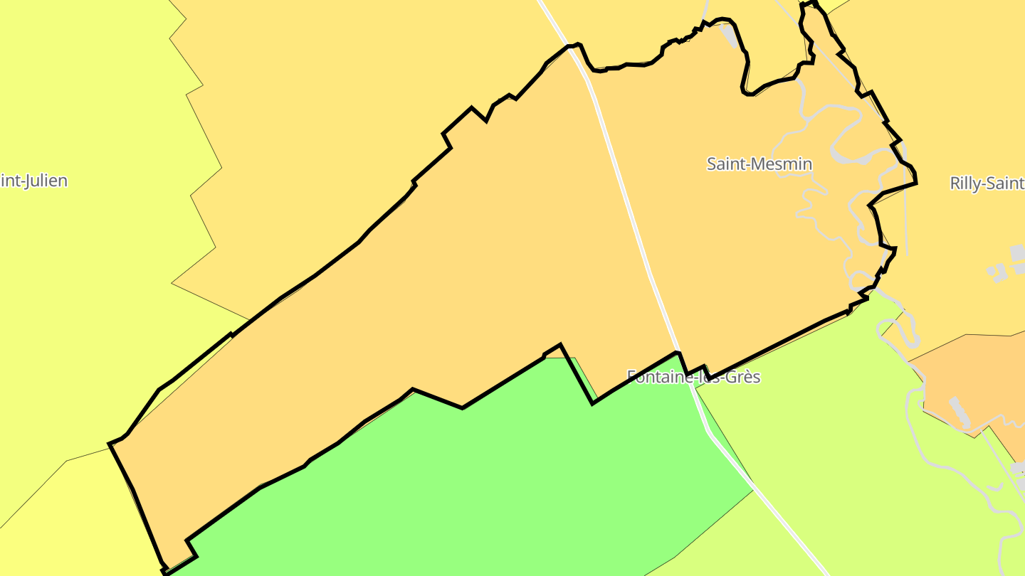 Carte des prix de l'immobilier Saint-Mesmin