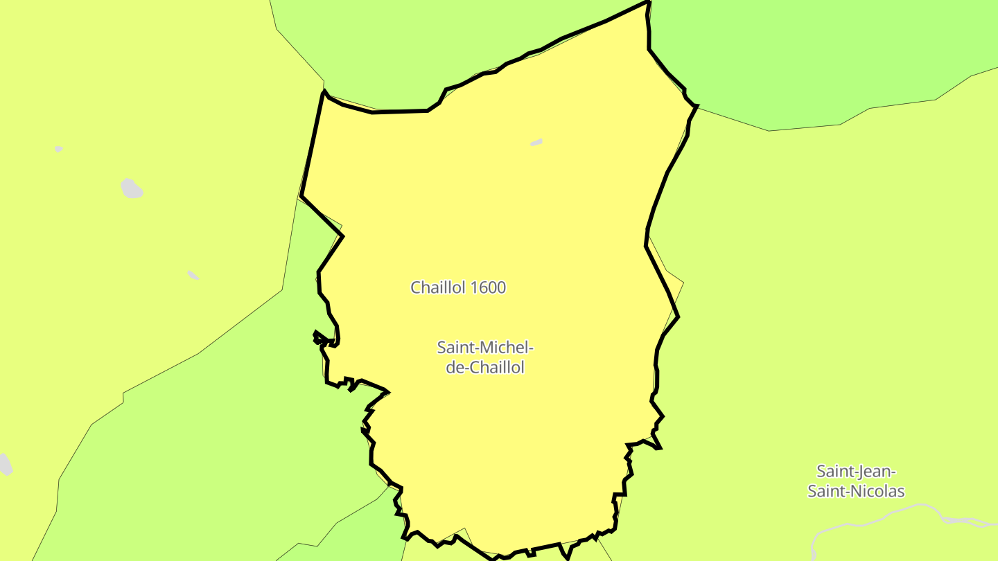 Carte des prix de l'immobilier Saint-Michel-de-Chaillol