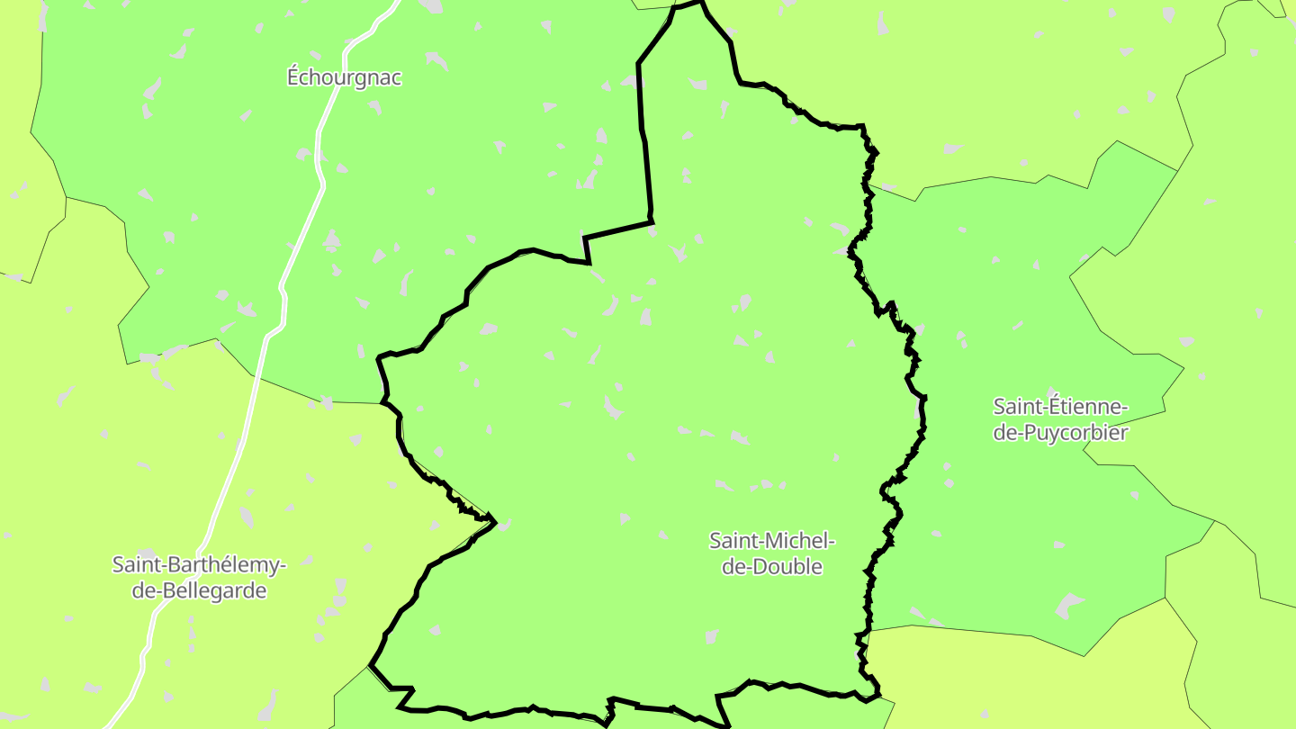 Carte des prix de l'immobilier Saint-Michel-de-Double