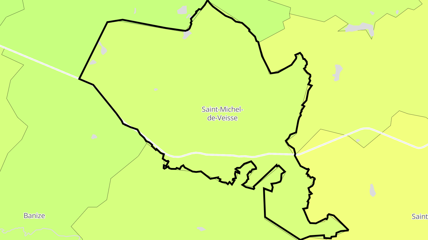 Carte des prix de l'immobilier Saint-Michel-de-Veisse