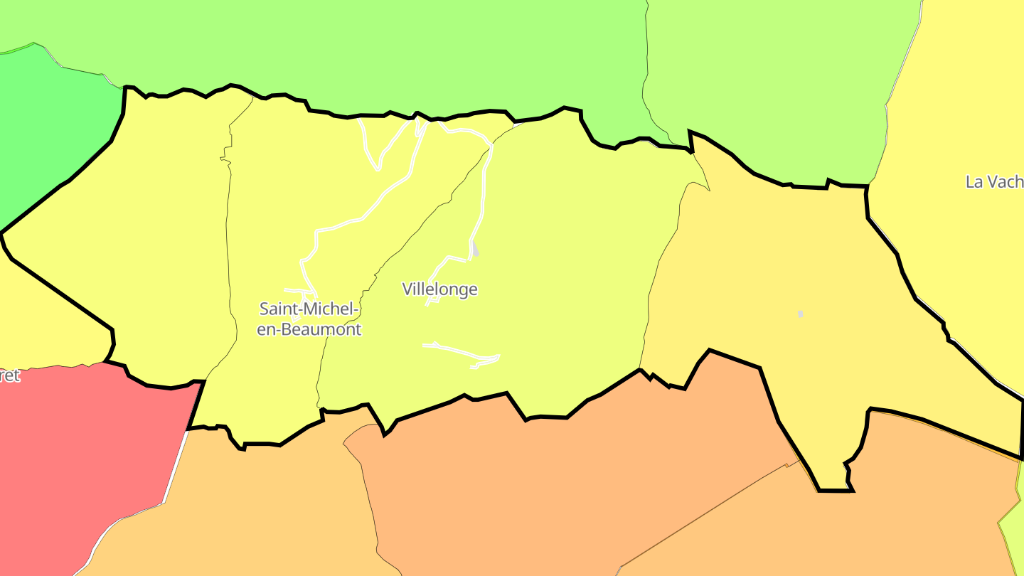 Carte des prix de l'immobilier Saint-Michel-en-Beaumont