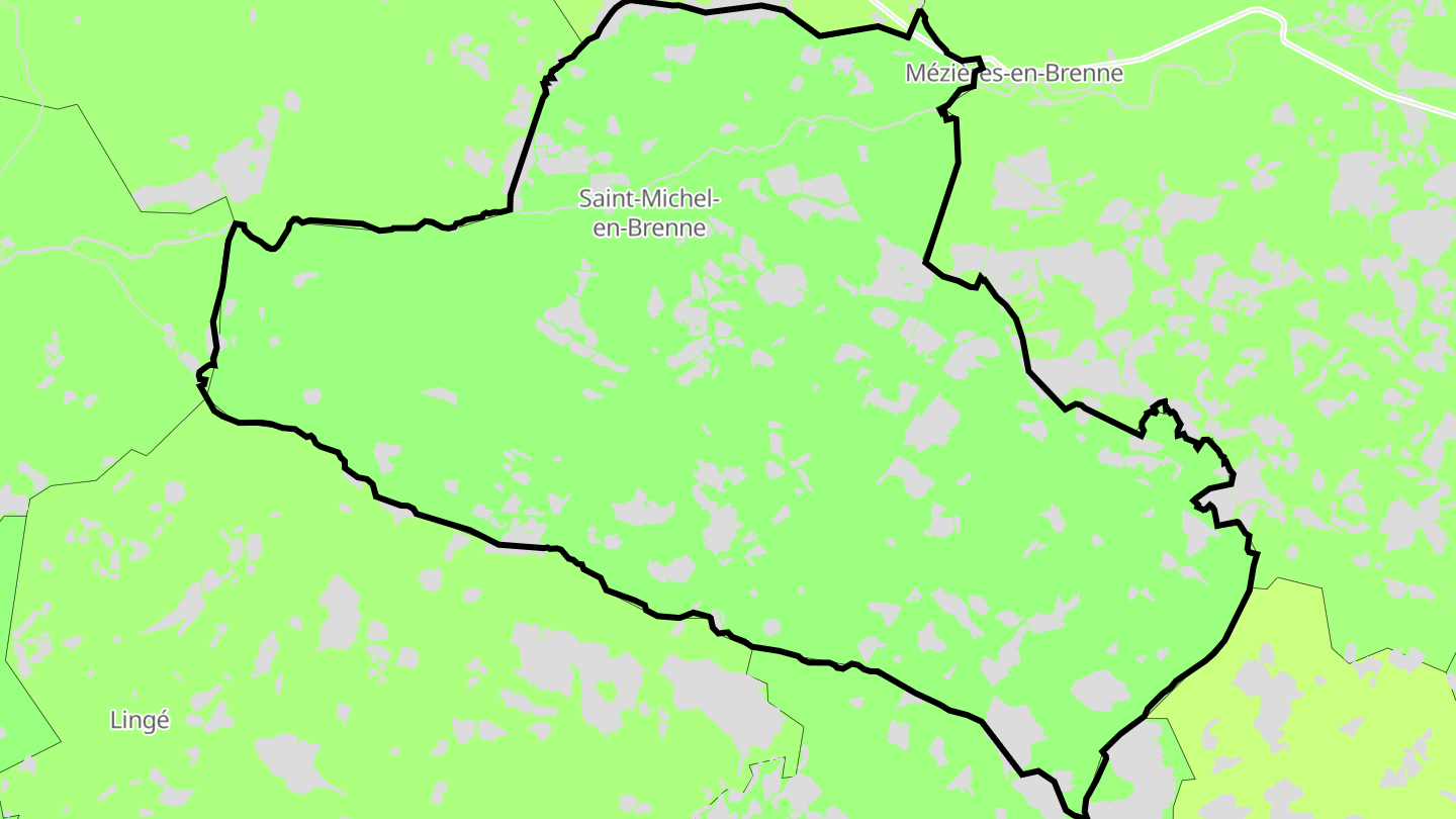 Carte des prix de l'immobilier Saint-Michel-en-Brenne