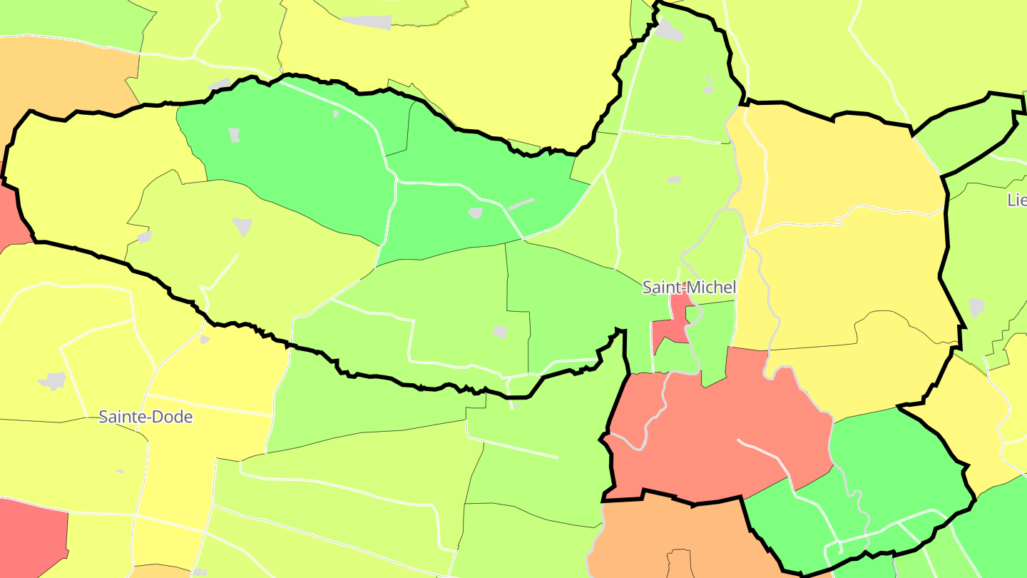 Carte des prix de l'immobilier Saint-Michel