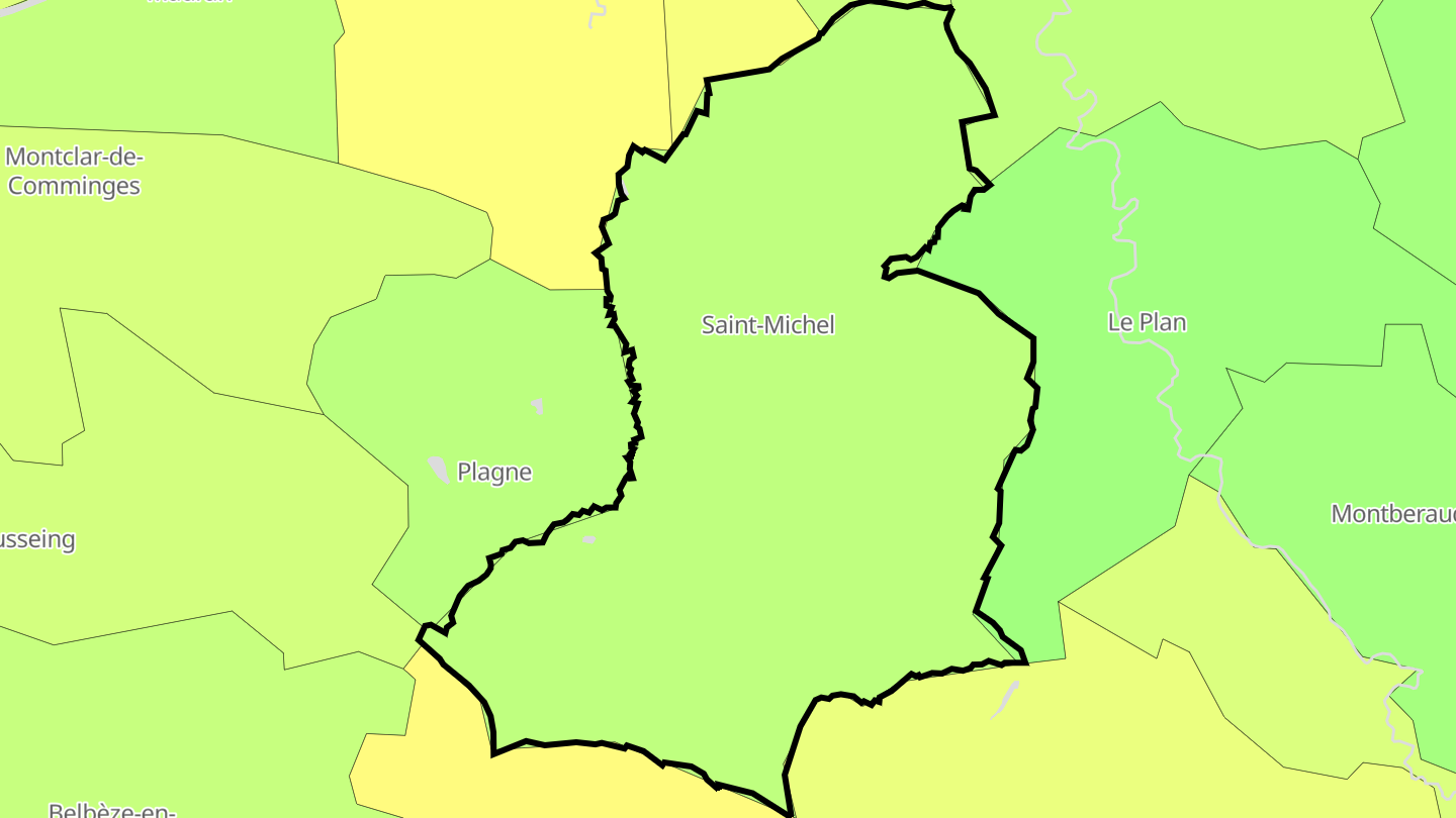 Carte des prix de l'immobilier Saint-Michel