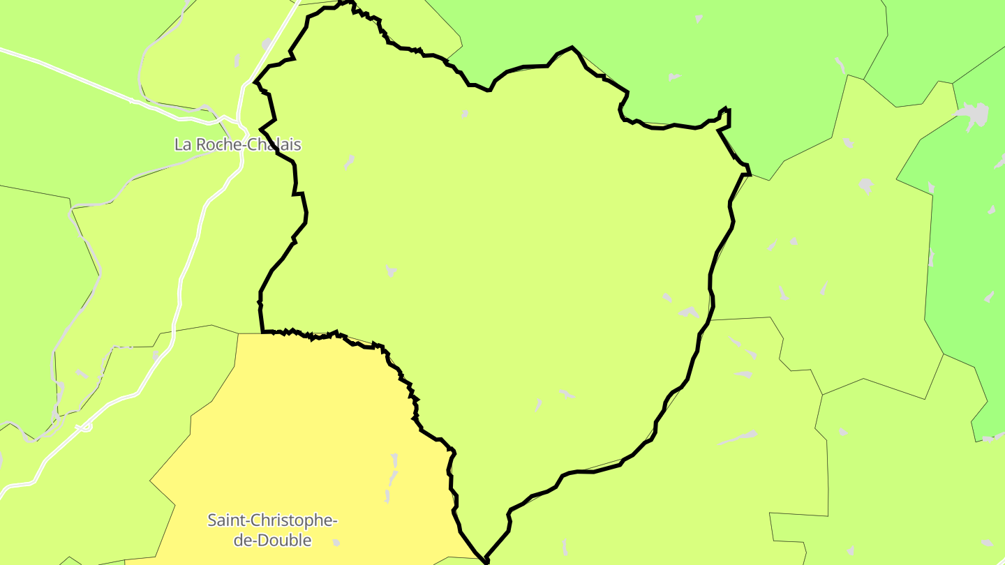 Carte des prix de l'immobilier Saint-Michel-l'Écluse-et-Léparon