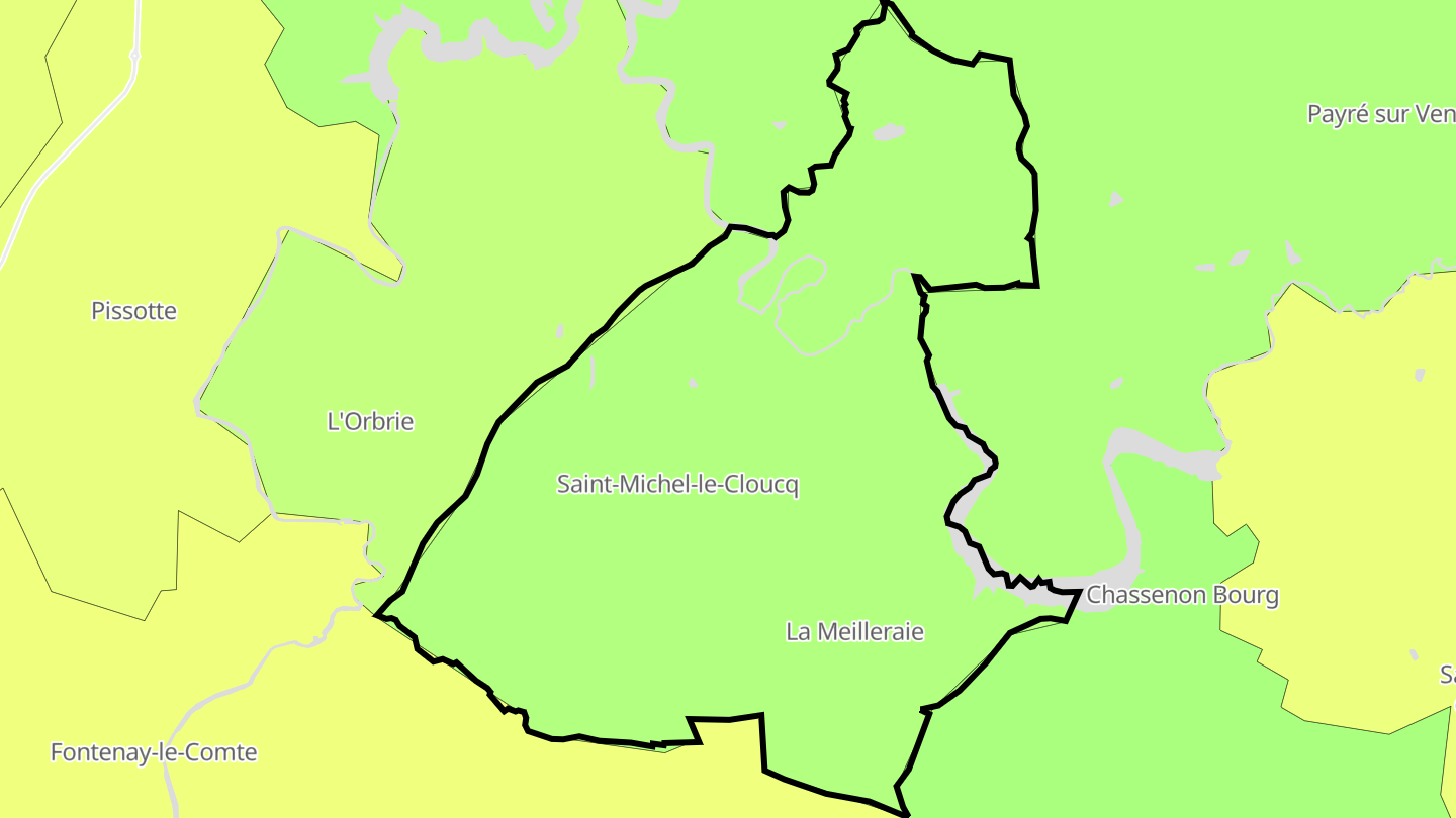 Carte des prix de l'immobilier Saint-Michel-le-Cloucq