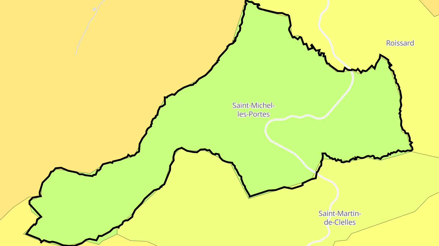 Carte des prix de l'immobilier Saint-Michel-les-Portes