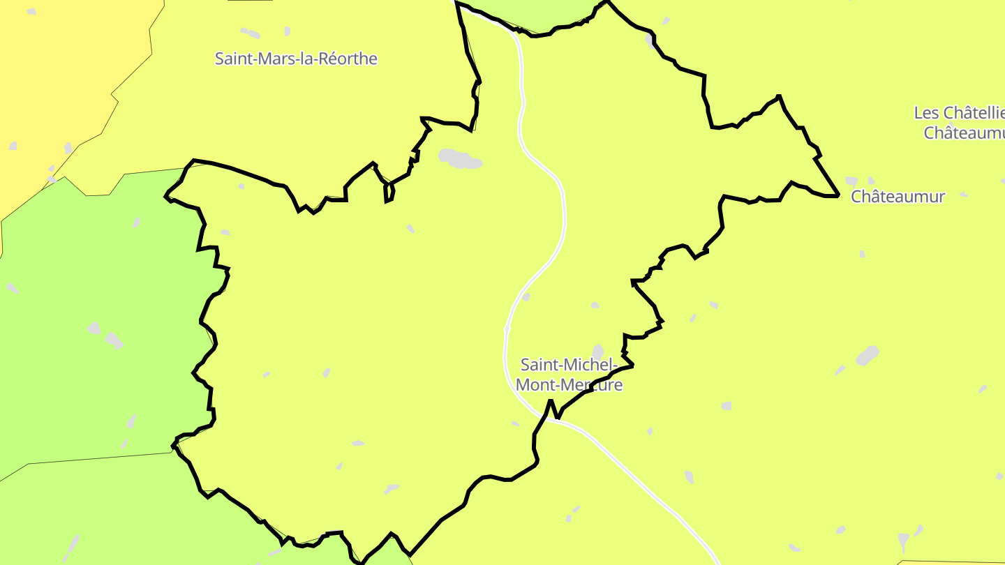 Carte des prix de l'immobilier Saint-Michel-Mont-Mercure