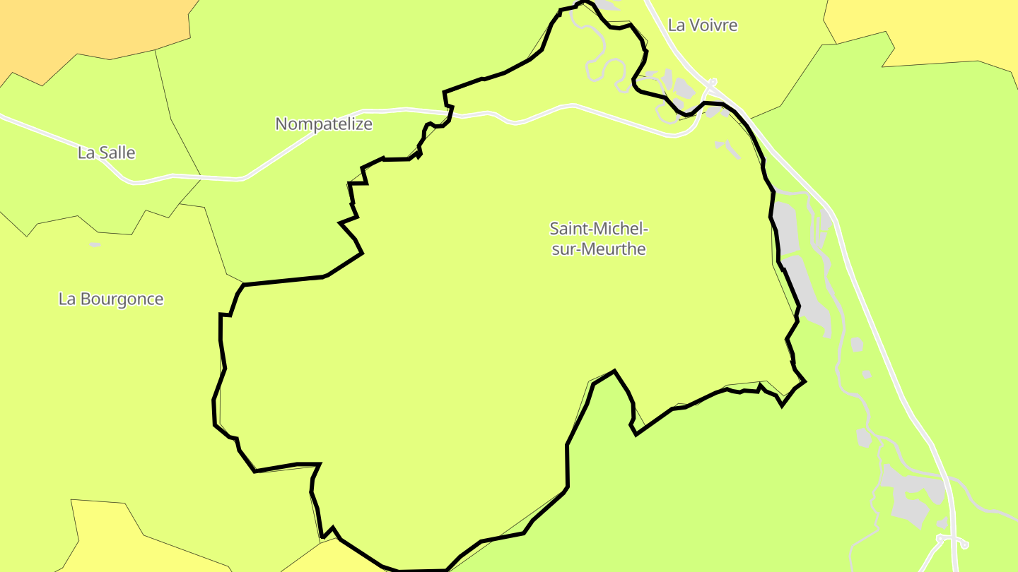 Carte des prix de l'immobilier Saint-Michel-sur-Meurthe