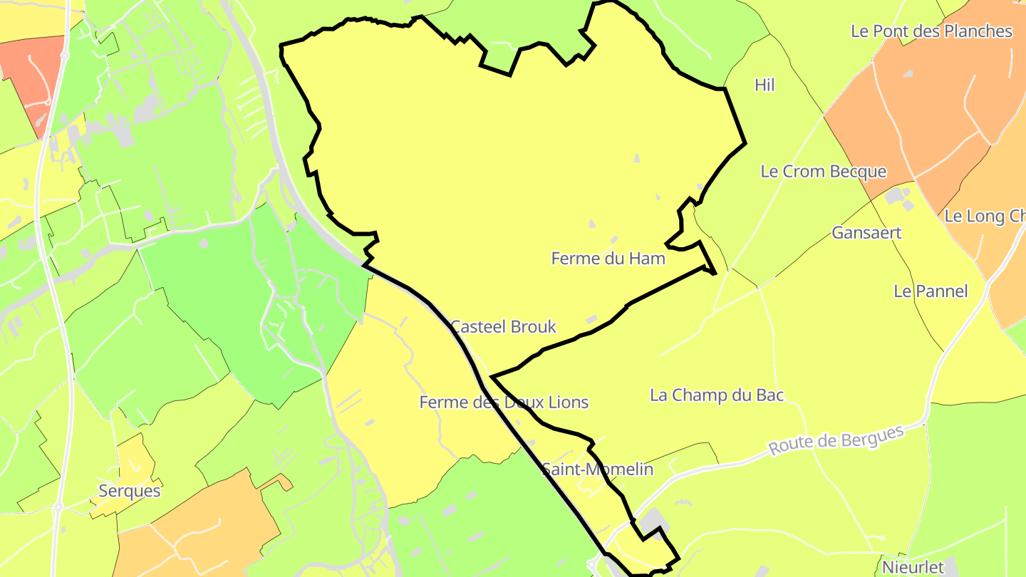Carte des prix de l'immobilier Saint-Momelin