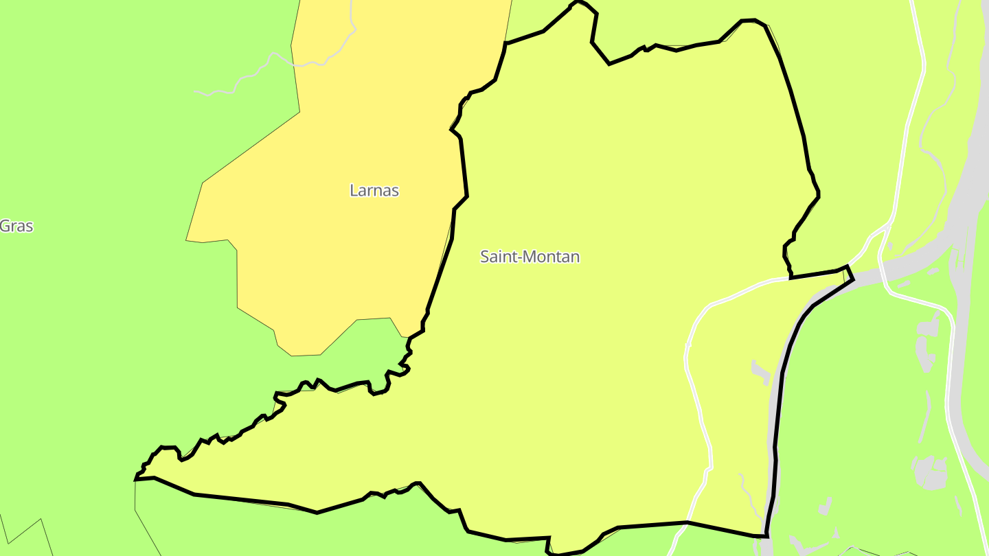 Carte des prix de l'immobilier Saint-Montan