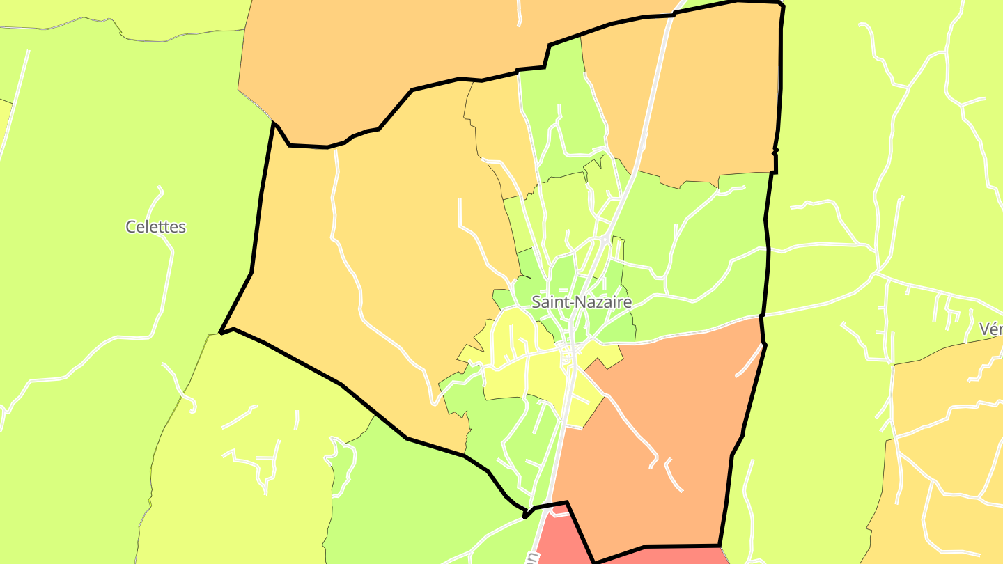 Carte des prix de l'immobilier Saint-Nazaire