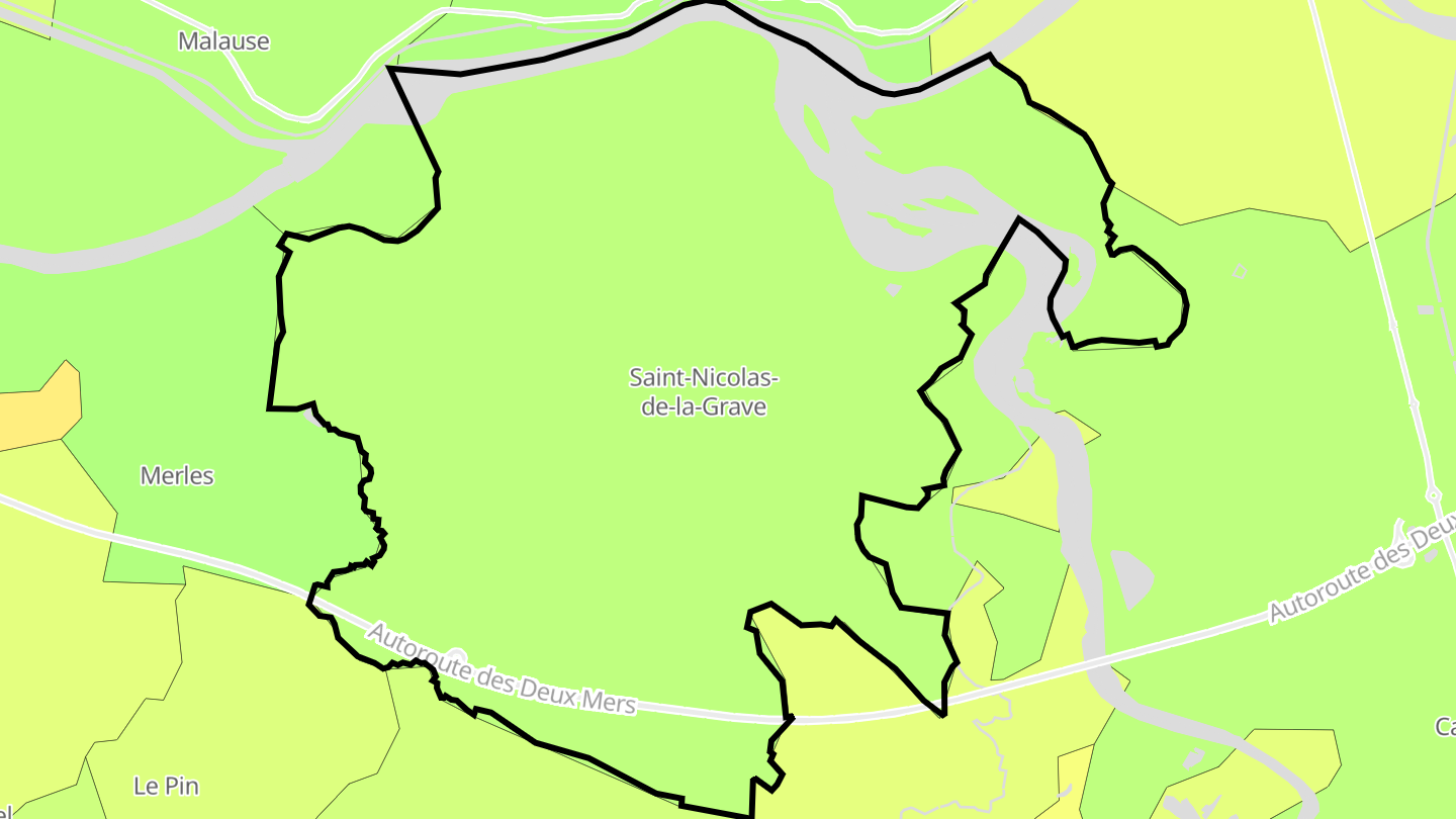 Carte des prix de l'immobilier Saint-Nicolas-de-la-Grave