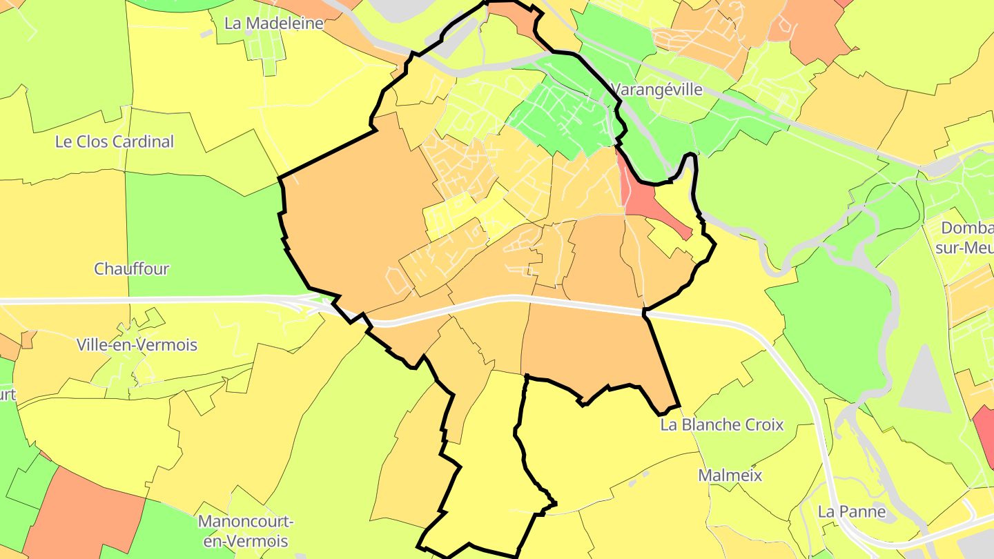 Carte des prix de l'immobilier Saint-Nicolas-de-Port