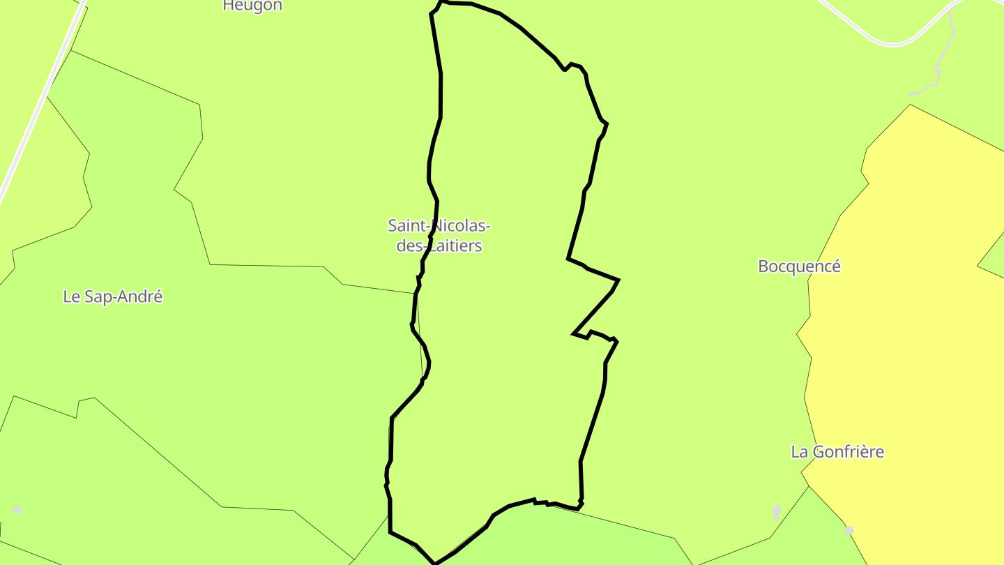 Carte des prix de l'immobilier Saint-Nicolas-des-Laitiers
