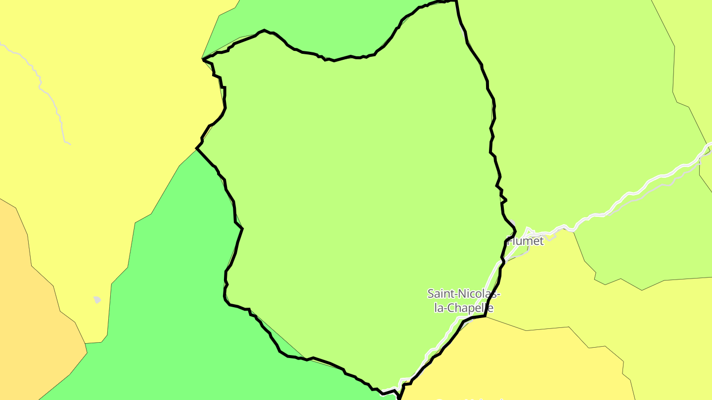 Carte des prix de l'immobilier Saint-Nicolas-la-Chapelle