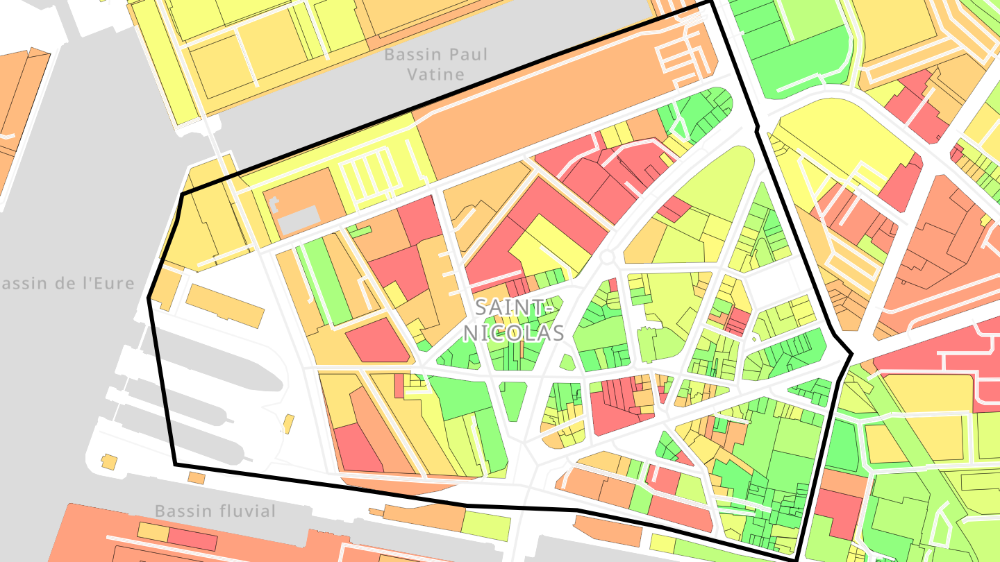 Carte des prix de l'immobilier Saint-Nicolas