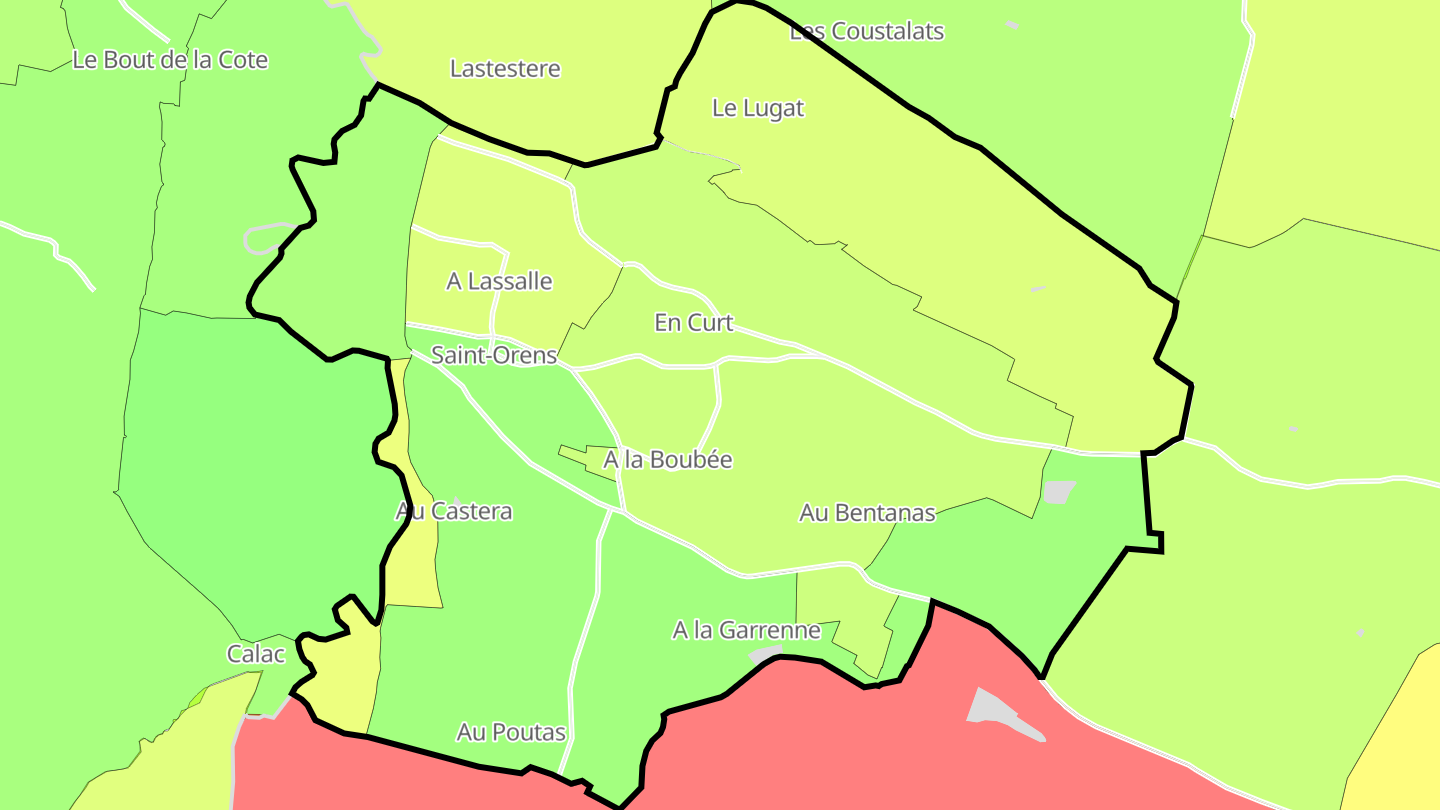Carte des prix de l'immobilier Saint-Orens