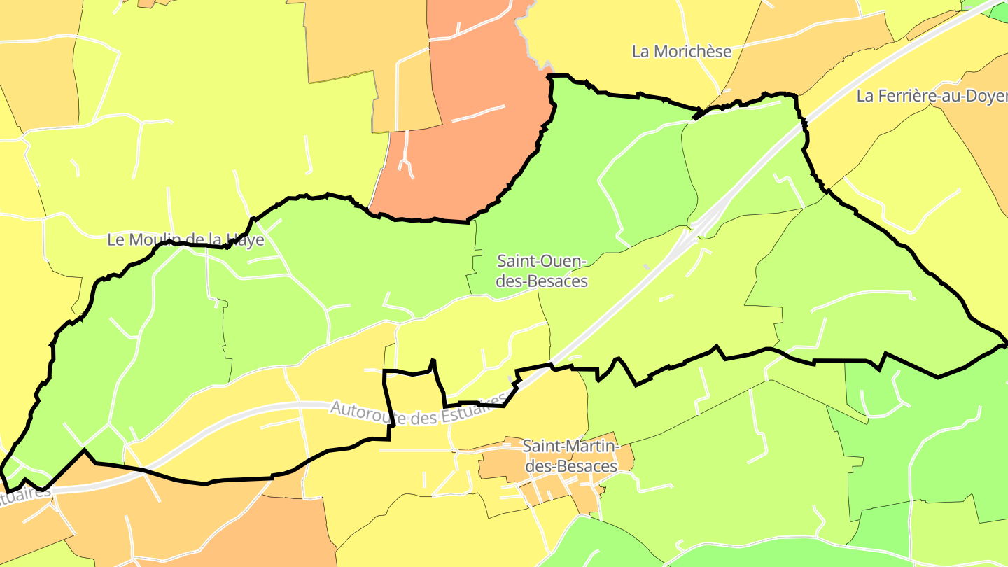 Carte des prix de l'immobilier Saint-Ouen-des-Besaces