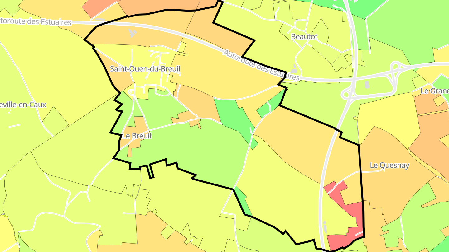 Carte des prix de l'immobilier Saint-Ouen-du-Breuil