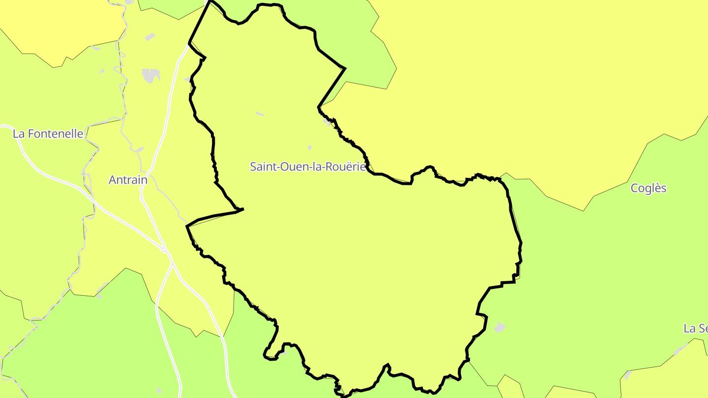 Carte des prix de l'immobilier Saint-Ouen-la-Rouërie