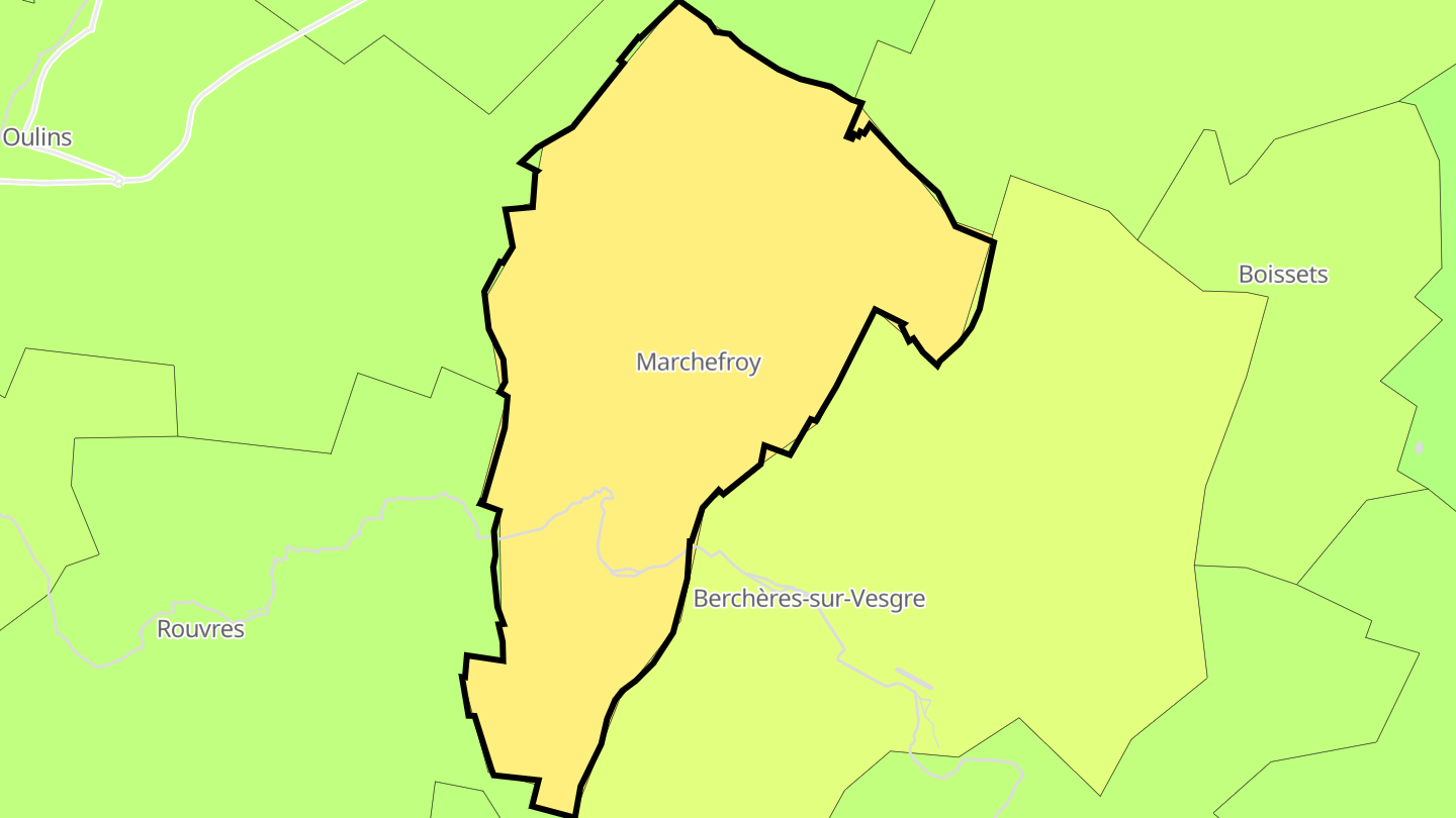 Carte des prix de l'immobilier Saint-Ouen-Marchefroy